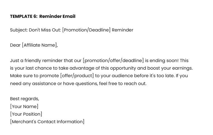 Reminder-Email