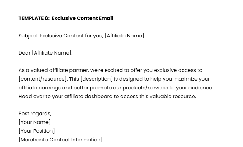 Exclusive-Content-Email