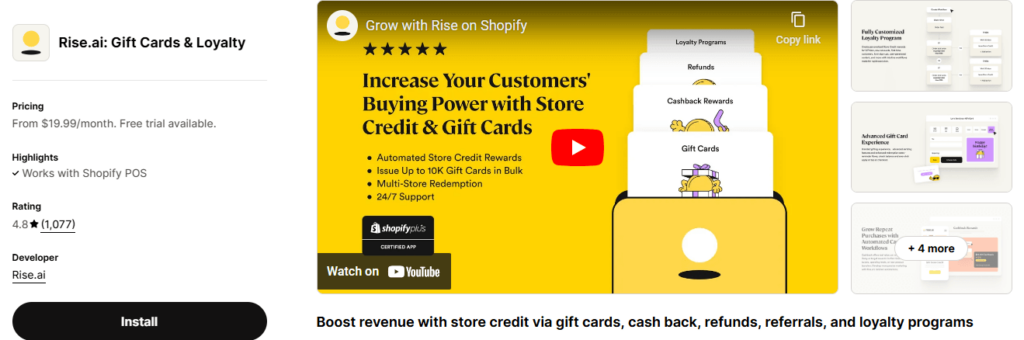 shopify-gift-card-app-rise-ai