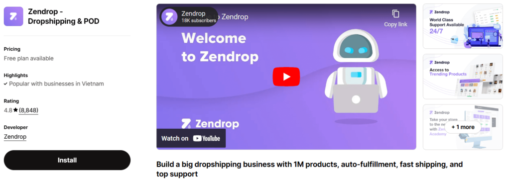 Shopify-product-sourcing-apps-zendrop