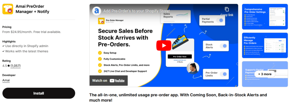 Shopify-amai-pre-order