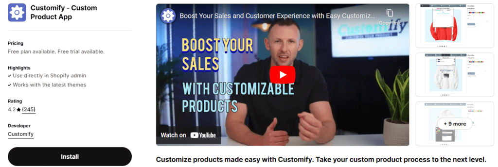 shopify-product-customizer-apps-customify