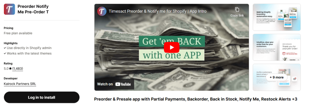 Shopify-pre-order-timesact