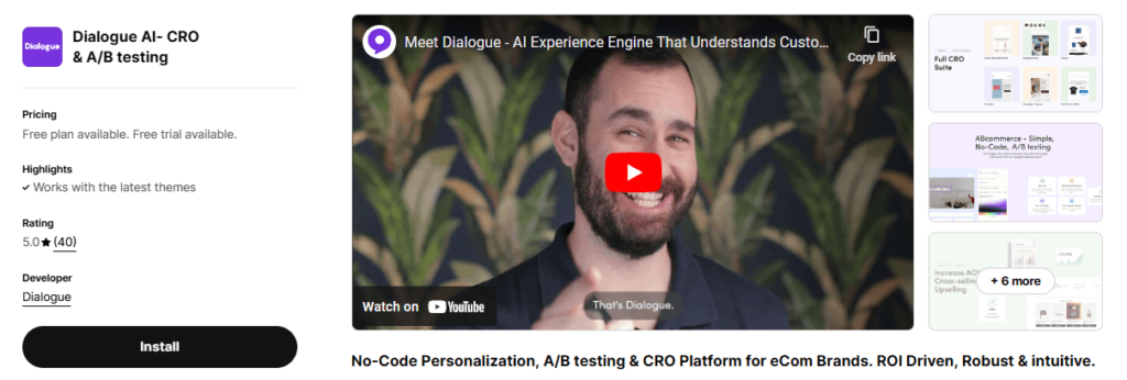 Dialogue-AI-CRO-AB-testing 