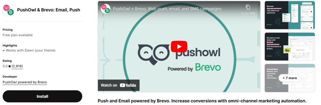 Shopify-app-to-increase-sales-push-owl-brevo