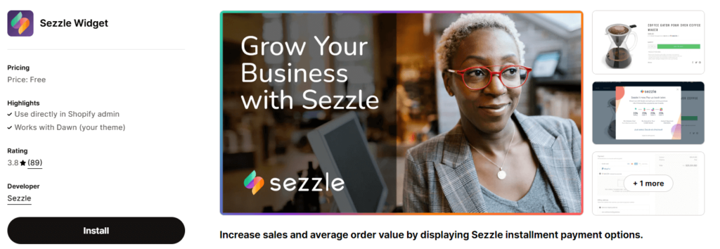 Shopify-app-to-increase-sales-sezzle