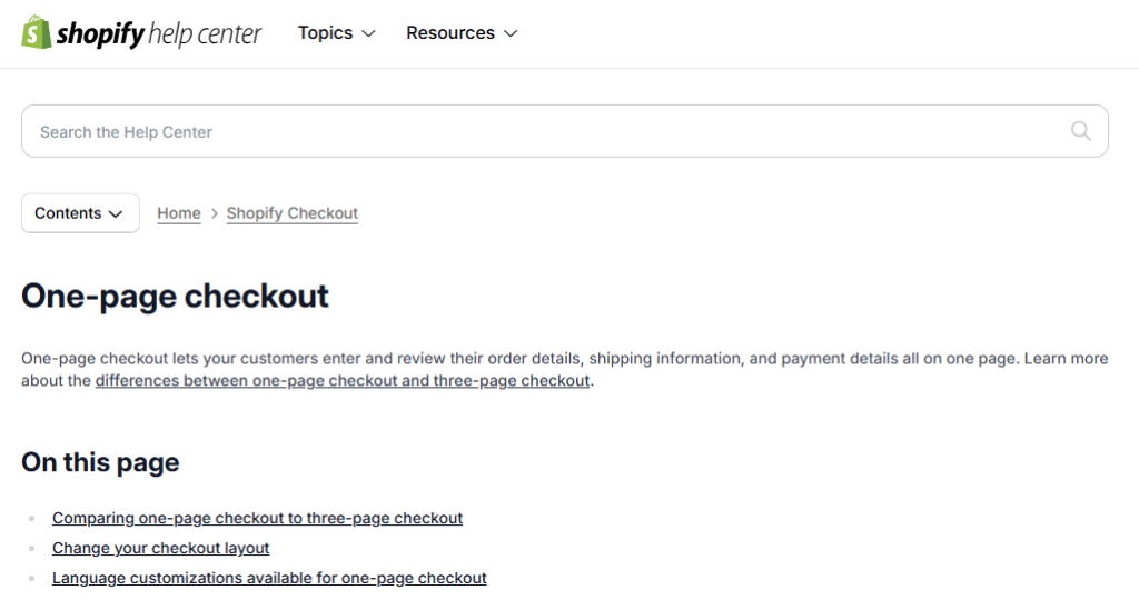 shopify-one-page-checkout-feature