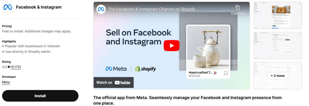 shopify-apps-to-increase-traffic-facebook-instagram