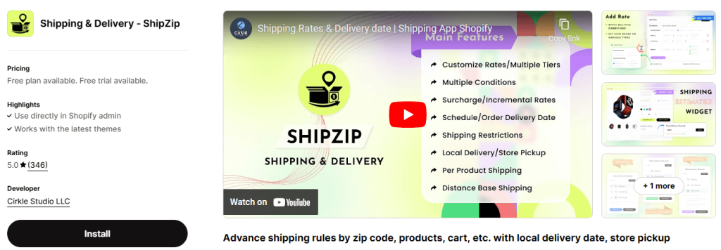 shipzip