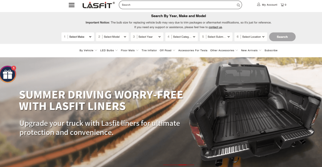 lasfit-homepage-mentioning-summer-deal