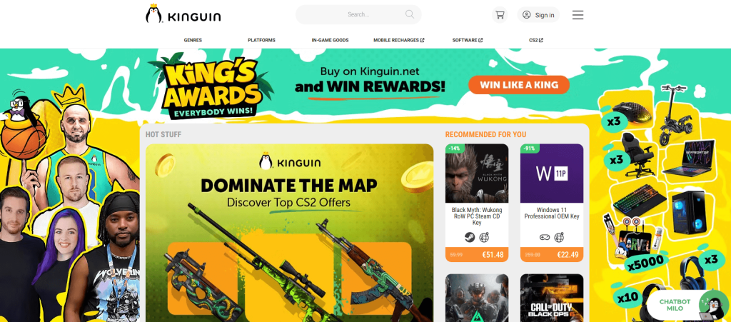 kinguin-homepage