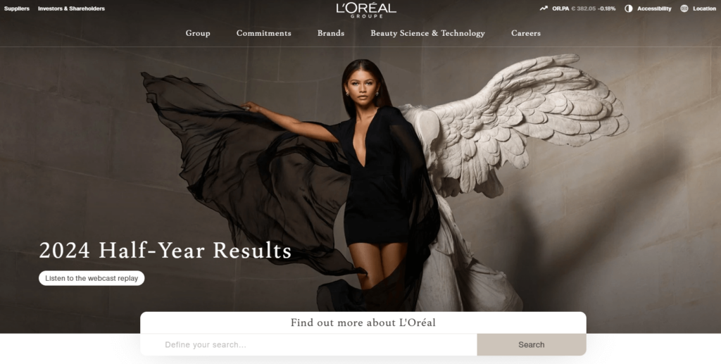 loreal-homepage