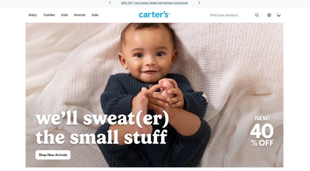 Carters-homepage