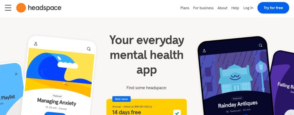 headspace-homepage