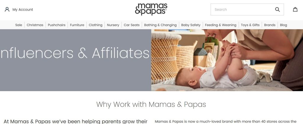 Mamas-and-Papas-baby-product-affiliate-program 