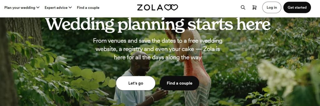 zola-wedding-homepage