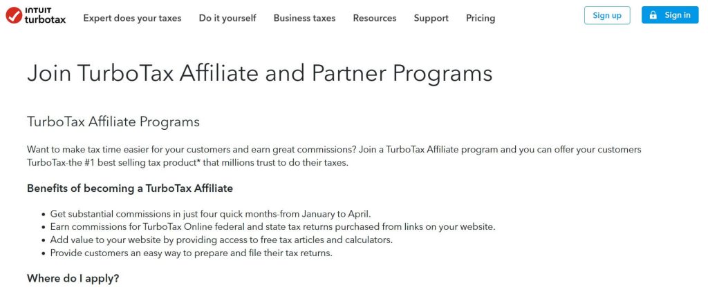 turbo-tax-affiliate-program