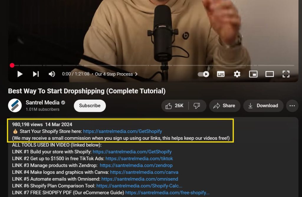 promote-affiliate-links-on-youtube-example
